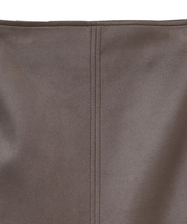 YECCA VECCA レザーライクナロースカート Brown