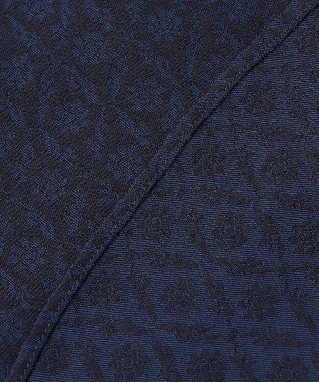 JOSEPH HOMME オーナメントジャガードストレッチ　レギュラーカラーシャツ ネイビー系