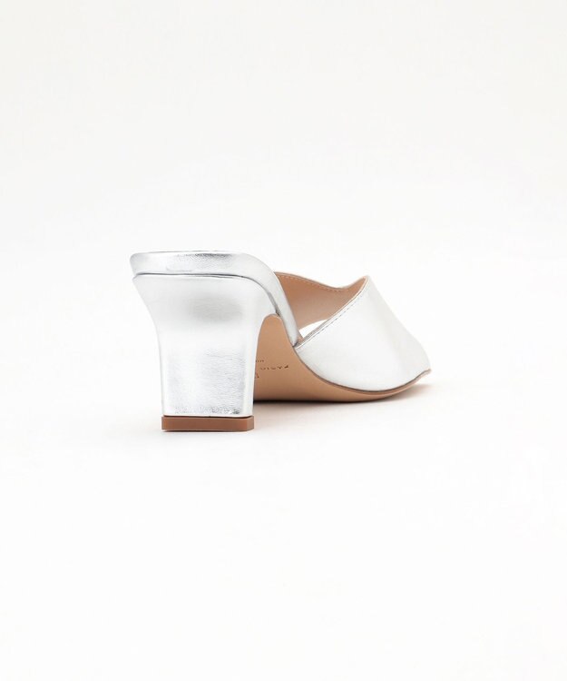 GRACE CONTINENTAL FABIO RUSCONI メタリックミュール シルバー