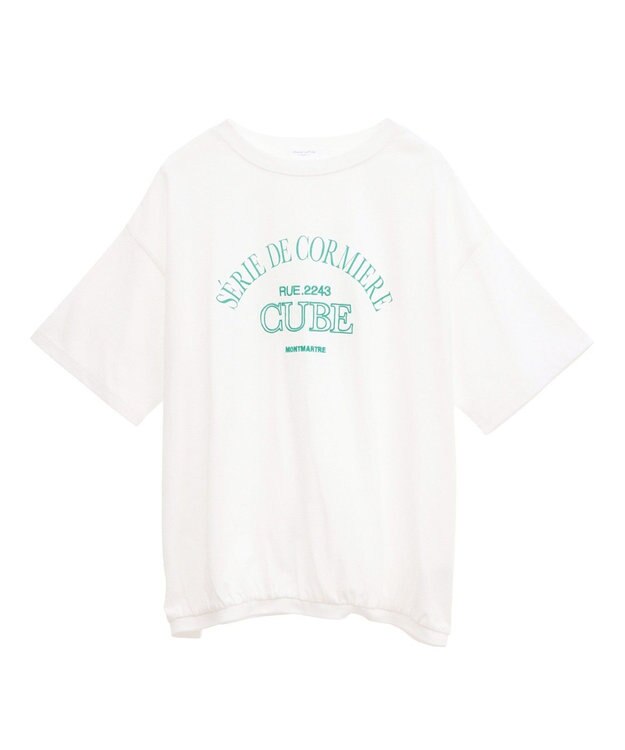 Green Parks 刺繍ロゴチュニック Oatmeal