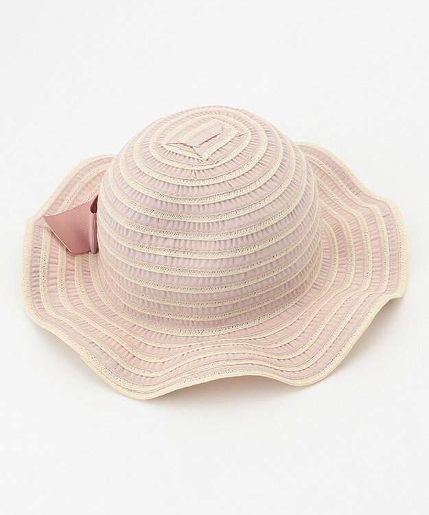 ANY KIDS ウォッシャブルフリルハット ピンク系