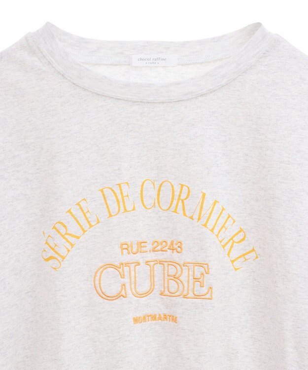 Green Parks 刺繍ロゴチュニック Oatmeal