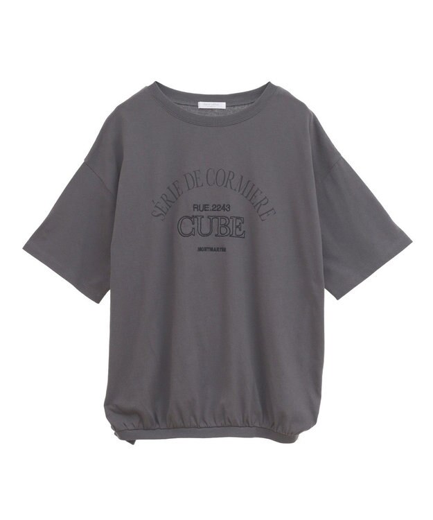 Green Parks 刺繍ロゴチュニック Oatmeal