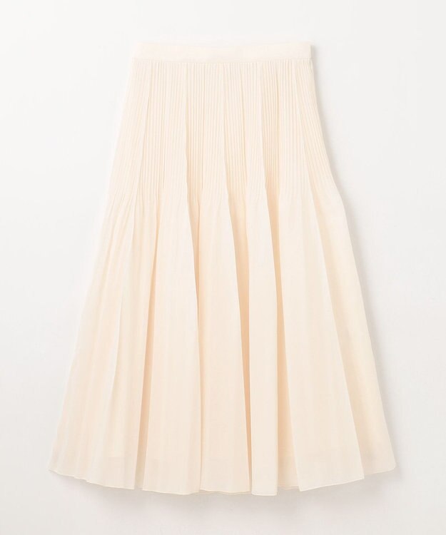 GRACE CONTINENTAL オーガンジープリーツスカート キナリ