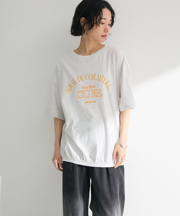 Green Parks 刺繍ロゴチュニック Oatmeal