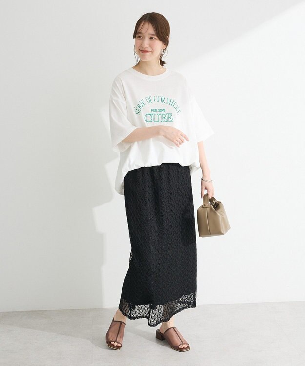 Green Parks 刺繍ロゴチュニック Oatmeal