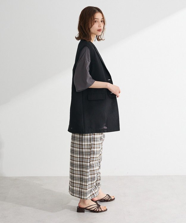 Green Parks 刺繍ロゴチュニック Oatmeal