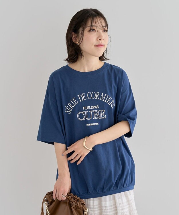 Green Parks 刺繍ロゴチュニック Oatmeal