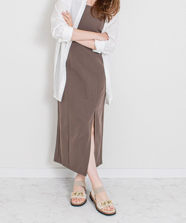 Bridget Birkin 【Bridget Birkin】キラキラチェーンアクセントサンダル アイボリー