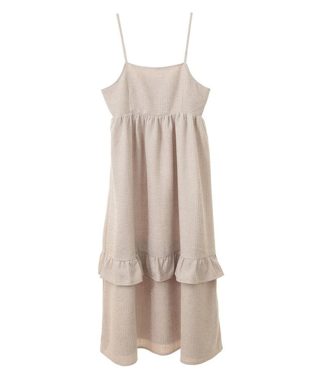 Green Parks ・ＥＬＥＮＣＡＲＥ　ＤＵＥ　ツィードキャミワンピース Beige