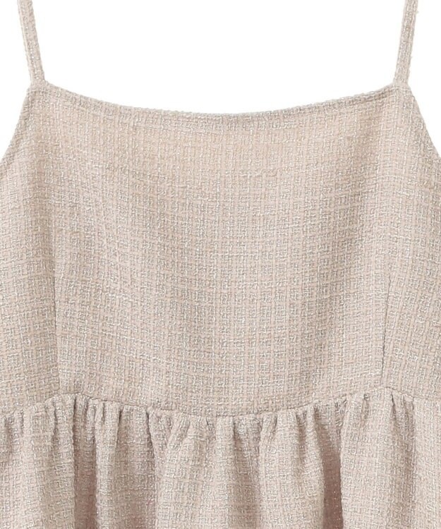 Green Parks ・ＥＬＥＮＣＡＲＥ　ＤＵＥ　ツィードキャミワンピース Beige