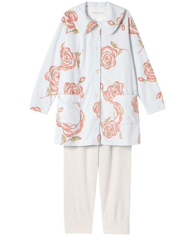 tsumori chisato SLEEP ツモリチサト パジャマ 長袖 長ズボン あったか レディース  UDW453 /ワコール サックス