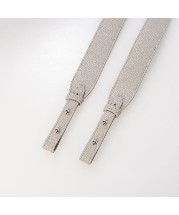 UNBILLION カシュカシュ cachechche / 通しハンドルシュリンク横長トート ライトグレー