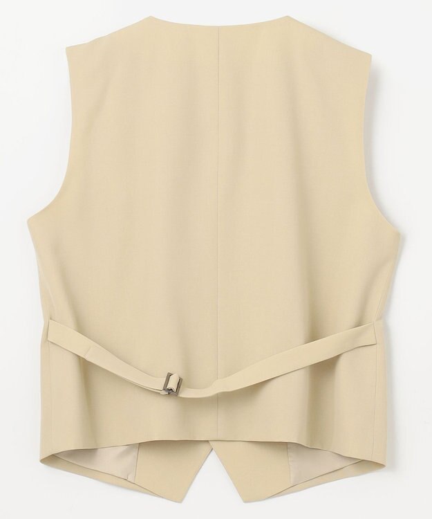NAVE 【Nave・セットアップ可】ウールポリエステルツイルベスト ベージュ系