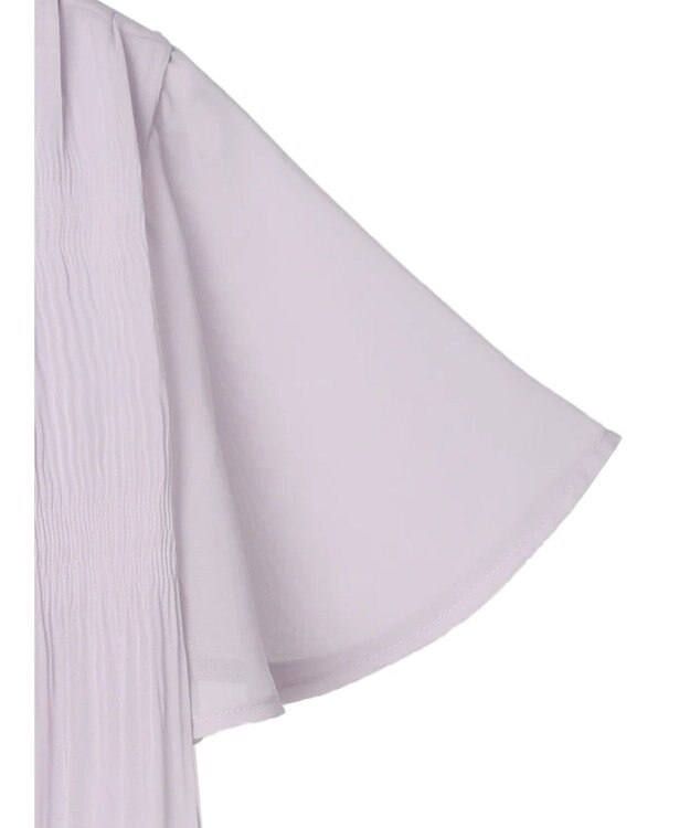 earth music&ecology マジョリカプリーツ半袖ブラウス Pink