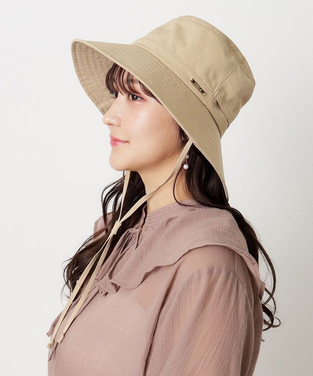 MOONBAT 【遮光ハット】フルラ (FURLA) サファリハット　遮光帽子 サイズ調整 モカブラウン