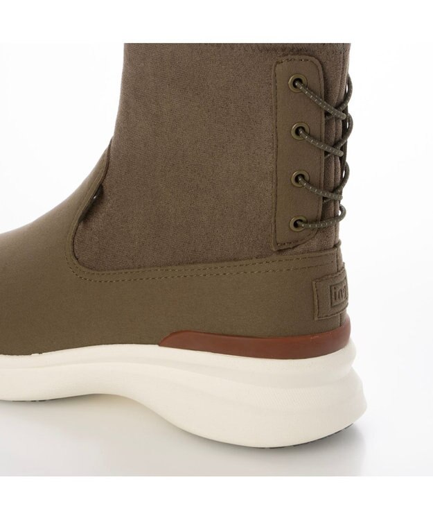 ing <ing>【レイン対応】厚底ストレッチブーツ オーク