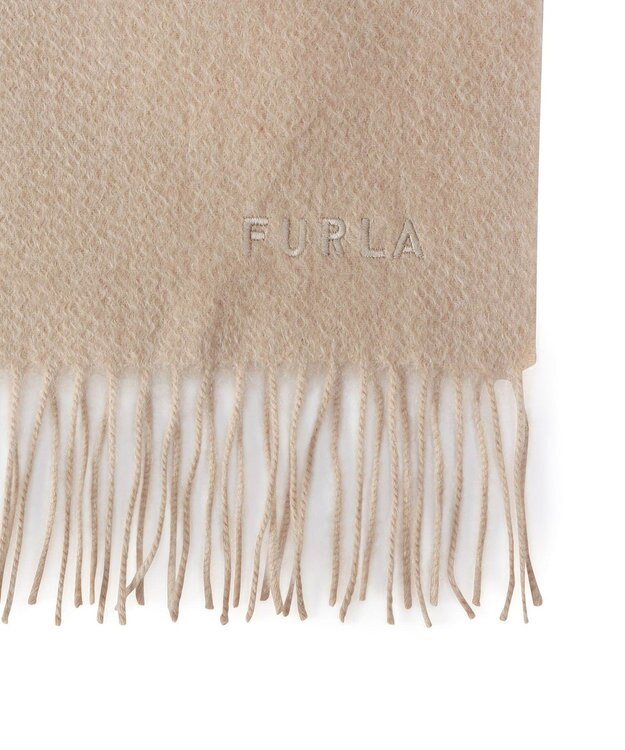 MOONBAT FURLA カシミヤ100%マフラー/幅30cm ベージュ