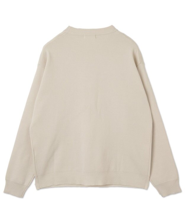 WEGO 【ユニセックス着用ITEM/MLサイズ展開】ミラノリブクルーネックプルオーバー ホワイト