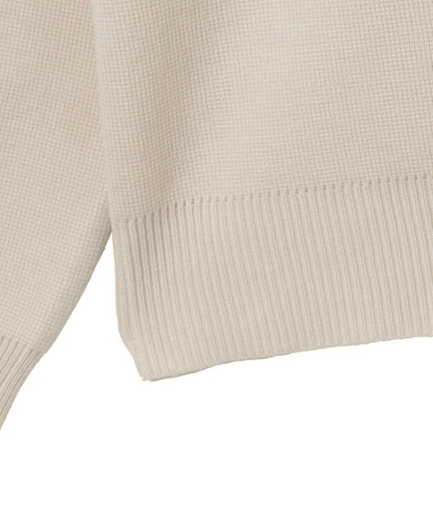 WEGO 【ユニセックス着用ITEM/MLサイズ展開】ミラノリブクルーネックプルオーバー ホワイト