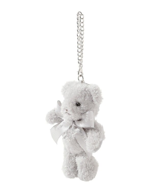 Maison de FLEUR スターリボンＦＬＥＵＲ　ＴＥＤＤＹチャーム Gray