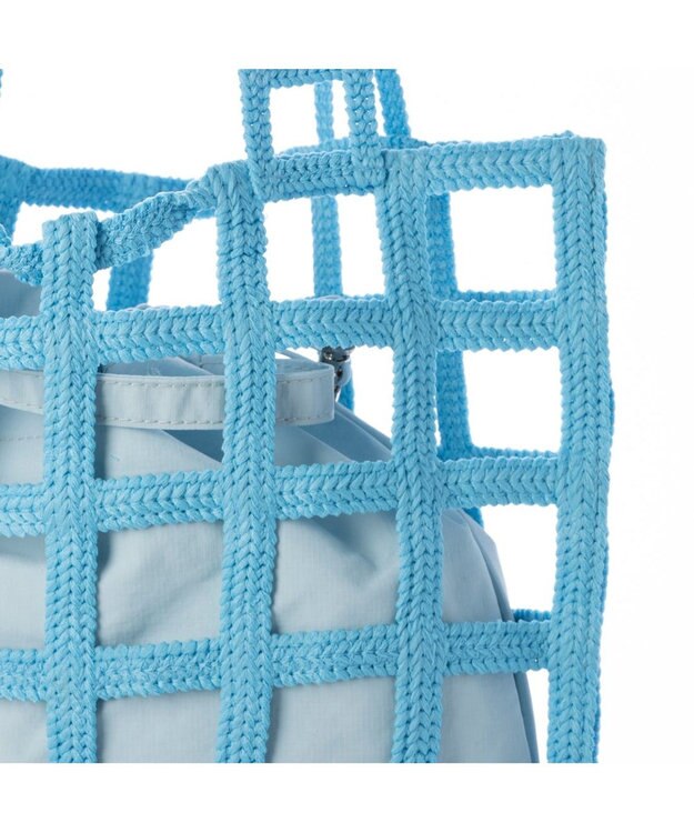 UNBILLION 【テレビ ドラマ着用アイテム】カシュカシュ cachecache / インナー巾着付ラティストート ブルー