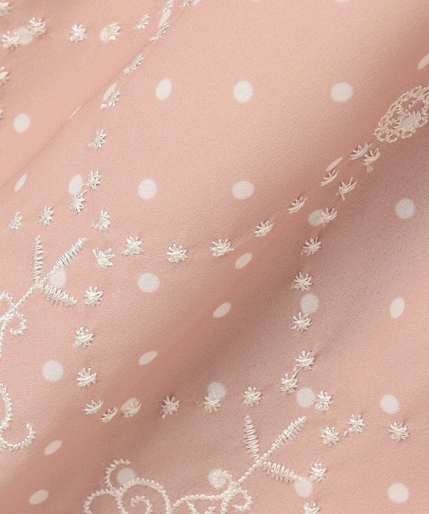 組曲 KIDS 【150-170㎝】ドットシフォン ワンピース ピンク系5