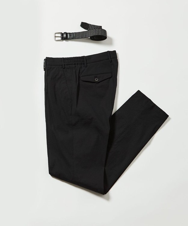 JOSEPH ABBOUD 【ウエストも伸びる/ECO撥水】アクティブレジャー パンツ ブラック系