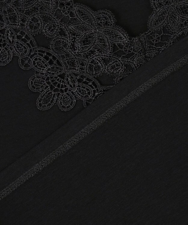 自由区 L コンパクトハイゲージレース タンクトップ ブラック