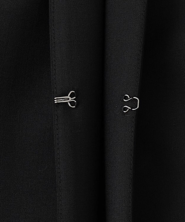 J.PRESS LADIES S BAHARIYE SOLID ノーカラー ジャケット ブラック系