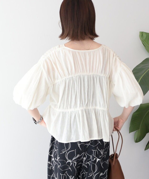 AMERICAN HOLIC フロントリボンブラウス Ivory