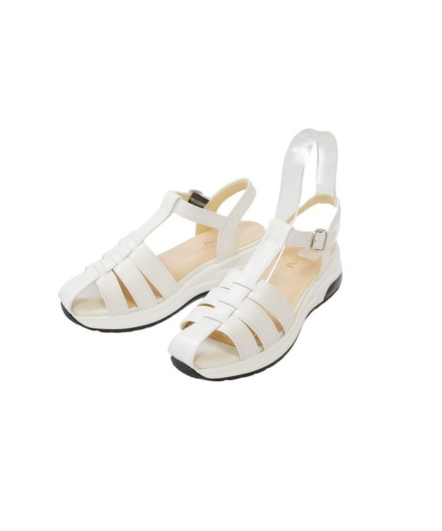 Pointer 日本製 本革グルカスポーツサンダル オフホワイト