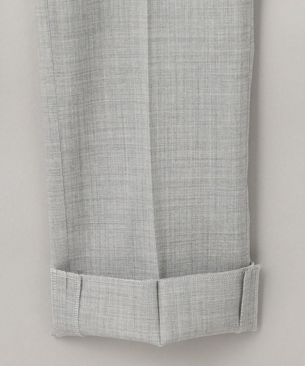 GOTAIRIKU ロングセラー【洗える/折り目加工/シワになりにくい/ウエストアジャスター】ウォッシャブル サマーウール100％パンツ_限定色(ノータック)23/24年モデル シルバー系