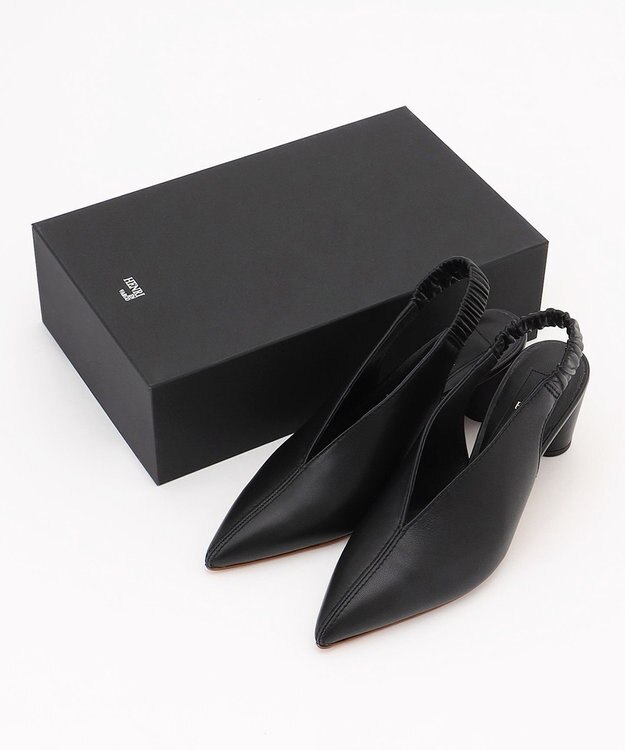 BEIGE， 【一部店舗限定】HENRI EN VARGO / MONIKA バックストラップパンプス Black