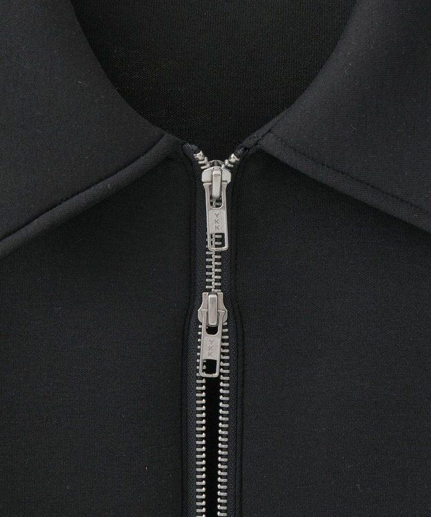 earth music&ecology ダンボールニットZIPブルゾン Black