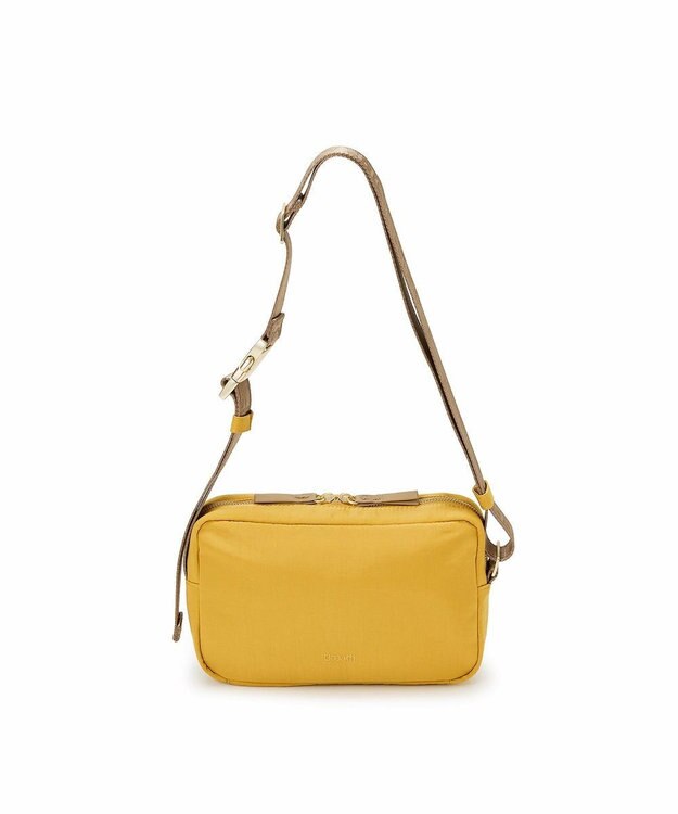 TOPKAPI 【Breath TOPKAPI】Freely フリーリー ナイロン ロゴテープ  スクエア ショルダーバッグ イエロー