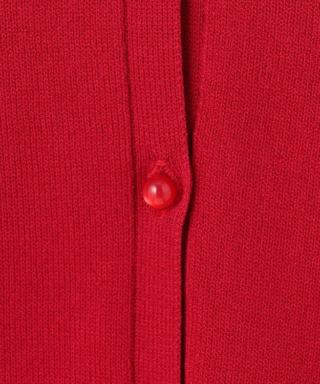 Feroux ハーフスリーブ カーディガン レッド系