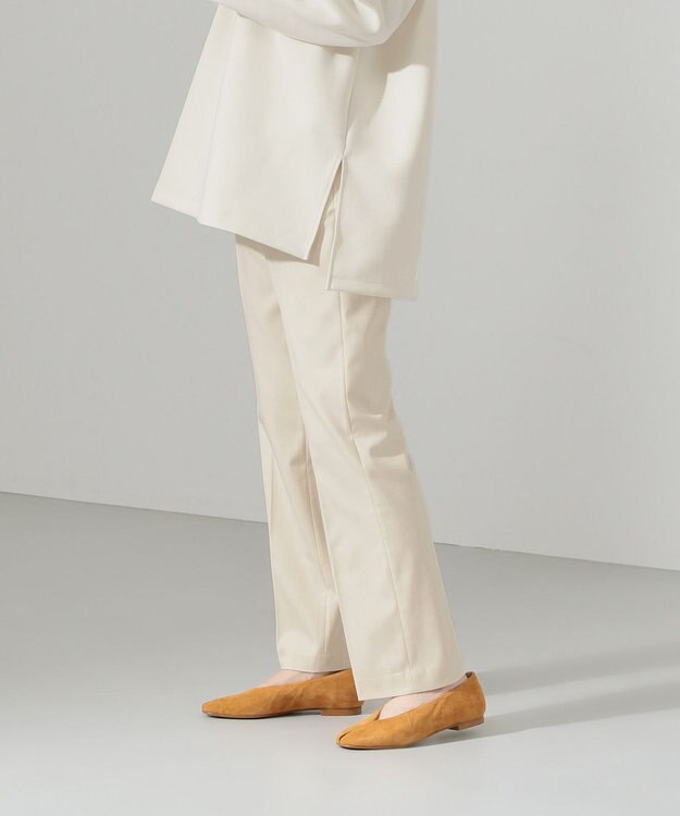 SHARE PARK LADIES 【洗える】TRストレートパンツ アイボリー