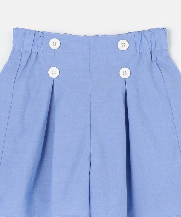 組曲 KIDS 【110-140㎝】シャンブレー ショートパンツ サックスブルー系