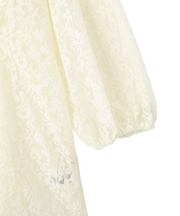 Green Parks メッシュレースタック入りプルオーバー Ivory