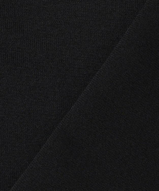 組曲 L 【先行予約】マイラックカラー 6分袖 ニット ブラック系