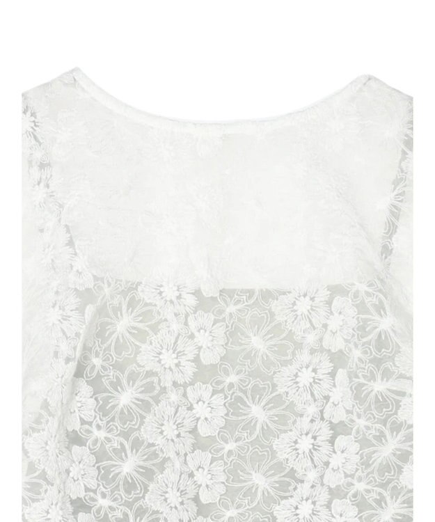 earth music&ecology ＳＥＴ２点　オーガンジー刺繍＋プリーツワンピース Mint