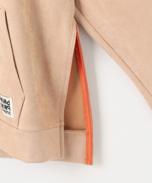 PW CIRCULUS 【WOMEN】スエード調 デタッチャブルフーディ ベージュ系