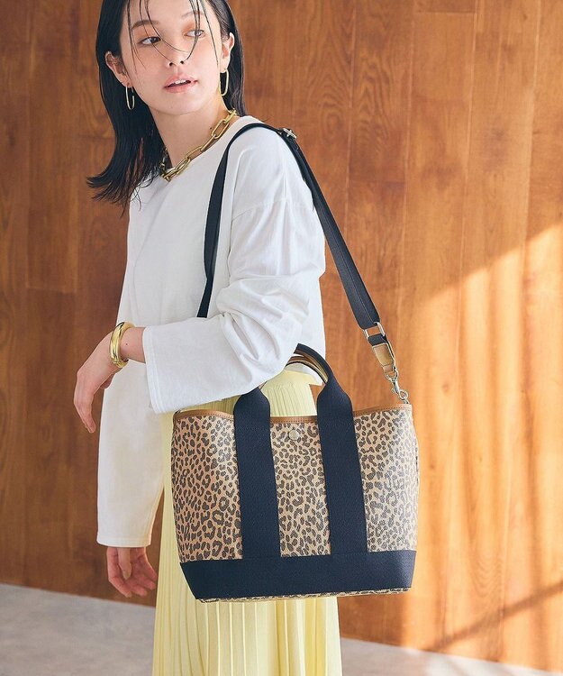 TOPKAPI 【Breath TOPKAPI】SCOTCH GRAIN スコッチグレイン 2wayトート バッグ M レオパード ベージュ