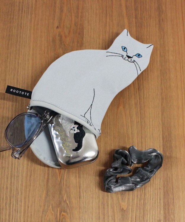 ROOTOTE 1117【ネコポーチ】EU.ウイズルー.オスワリネコ-A 02：ハイ