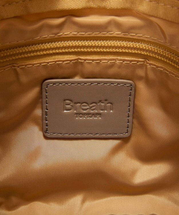 TOPKAPI 【Breath TOPKAPI】Freely フリーリー ナイロン ロゴテープ  スクエア ショルダーバッグ イエロー