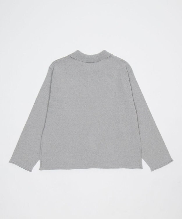 WEGO スキッパーニットポロ グレー