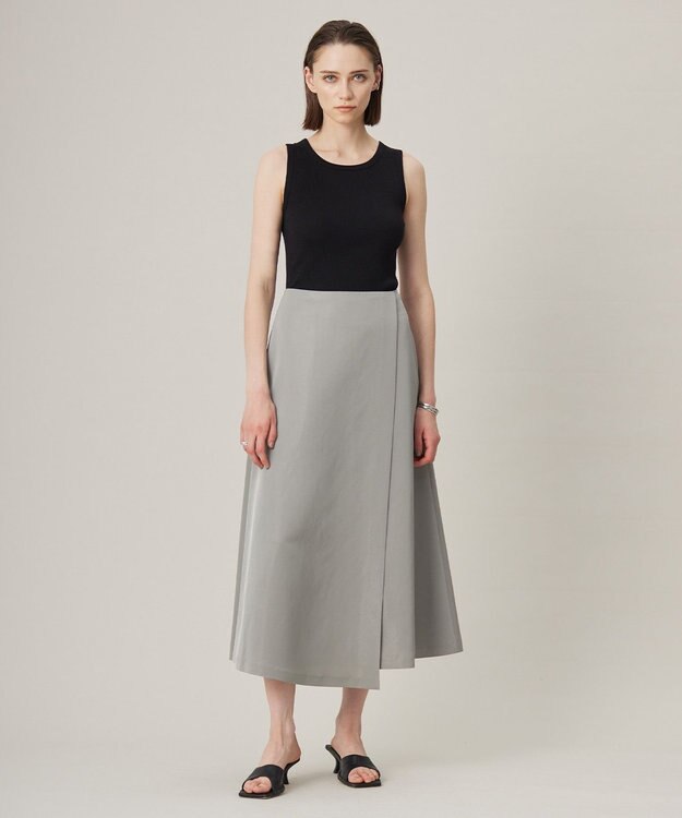 ICB 【洗える】オーガニックリブタンク カットソー ブラック系