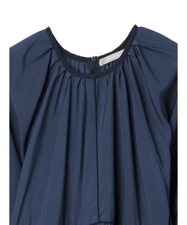 Green Parks armonia. ティアード配色パイピングワンピース Navy