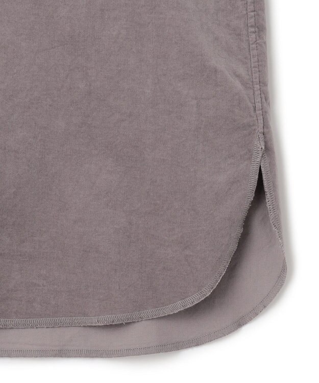 J.PRESS YORK STREET 【WOMEN】コーデュロイ ロングブラウス ライトグレー系